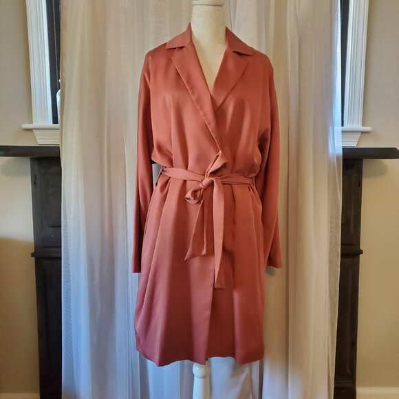 REISS Salmon Pink Coat, 8 - Picture 1 of 4
